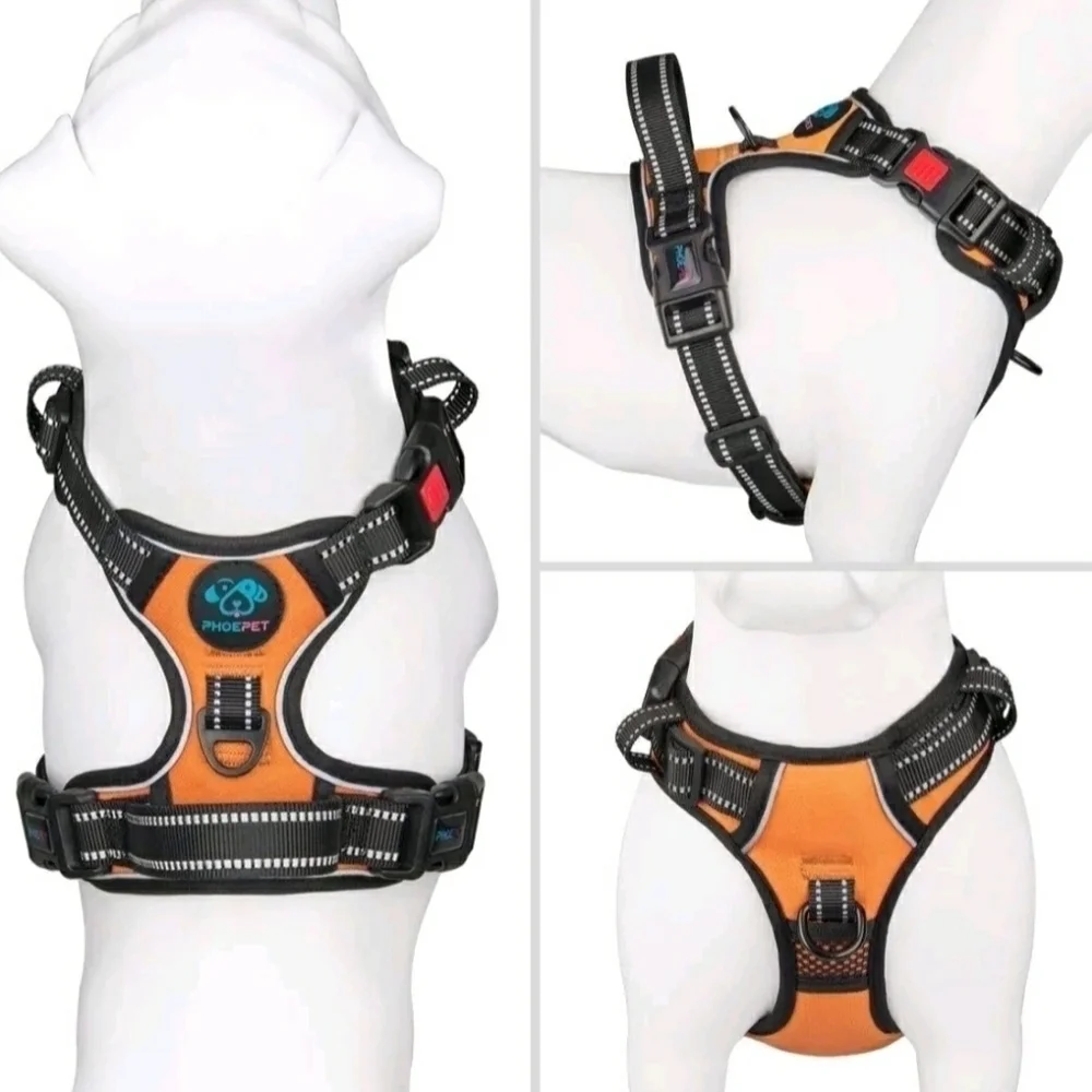 Dog Harness Size M - No Pull Harness with  Reflective and Front Clip